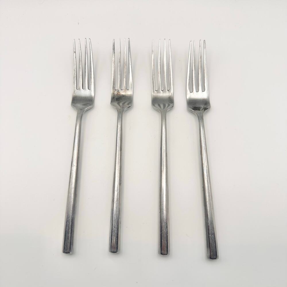 Stanley Roberts Korea York SRBYOR Set 4 Dinner Forks Replacement Flatware 7.5"